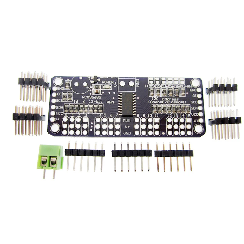 5PCS CJMCU PCA9685 16 channels 12-bit Fm+I2C-Servo Driver PWM controller steering gear
5PCS CJMCU PCA9685 16 channels 12-bit Fm+I2C-Servo Driver PWM controller steering gear