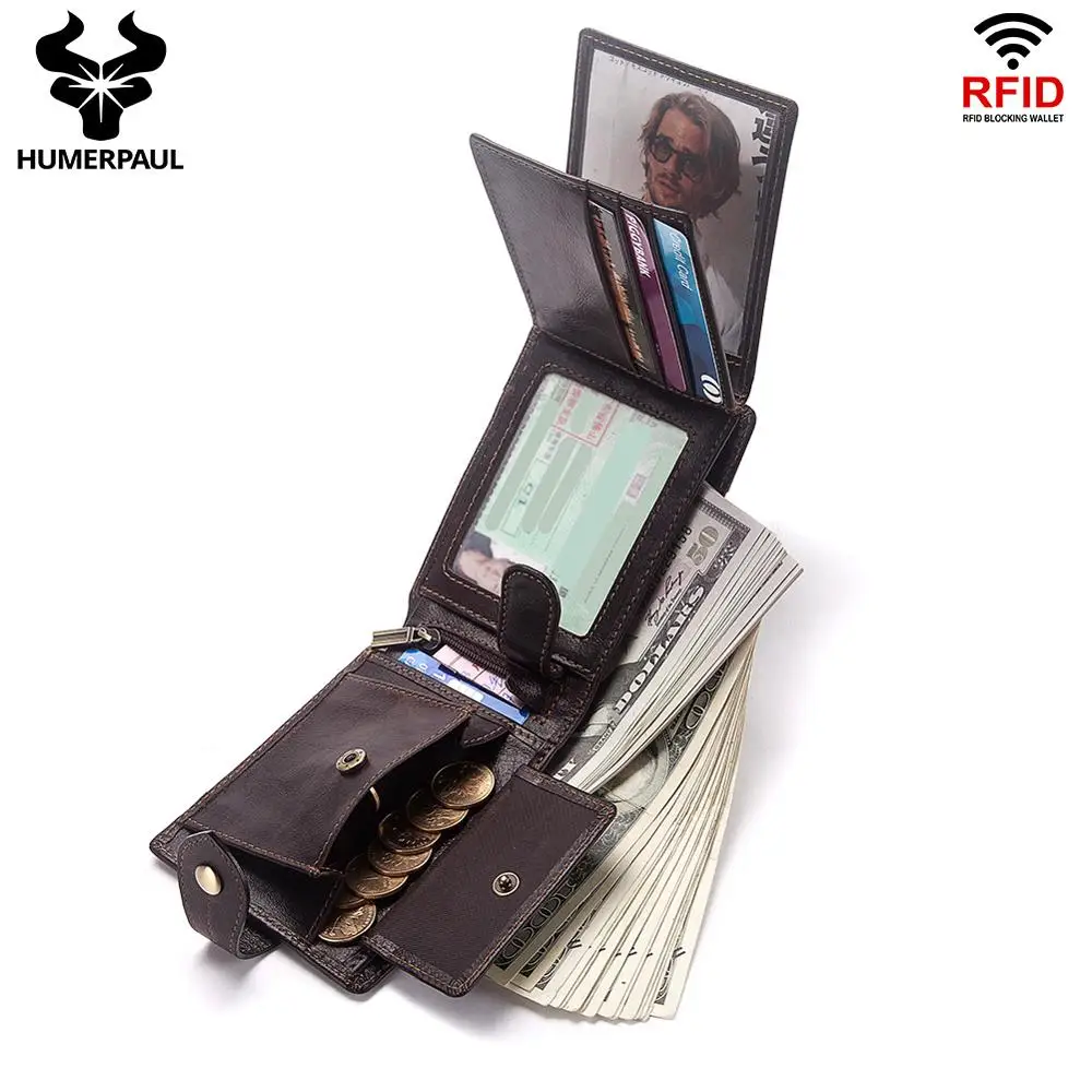 100% Cow Leather Men's High Quality RFID Wallet with Coin Pocket Male Purse Soft Money Bag Casual Cards Holder
100% Cow Leather Men's High Quality RFID Wallet with Coin Pocket Male Purse Soft Money Bag Casual Cards Holder