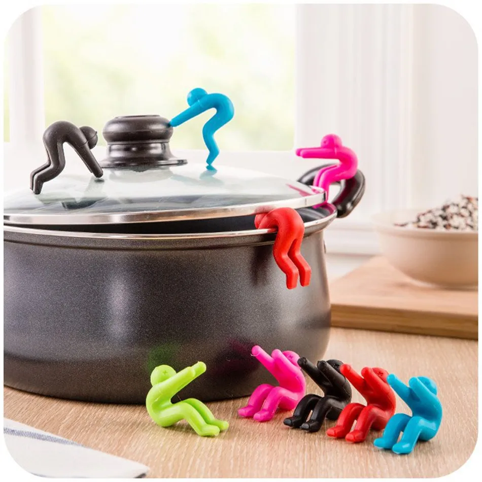Kitchen Lid Holder Silicone Cover Holder Raises The Lid the Heightening Device to Prevent the Soup from Overflowing the Pot
Kitchen Lid Holder Silicone Cover Holder Raises The Lid the Heightening Device to Prevent the Soup from Overflowing the Pot