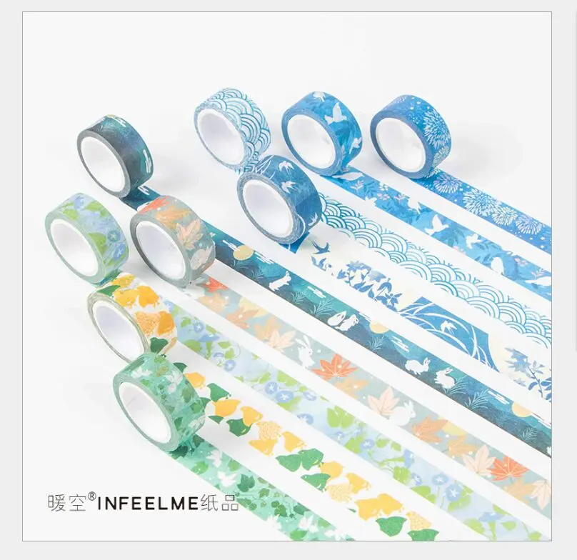 15mm Japanese sakura flowers elk sea wave moon rabbit autumn leaves washi tape DIY planner diary scrapbooking masking tape escol
15mm Japanese sakura flowers elk sea wave moon rabbit autumn leaves washi tape DIY planner diary scrapbooking masking tape escol