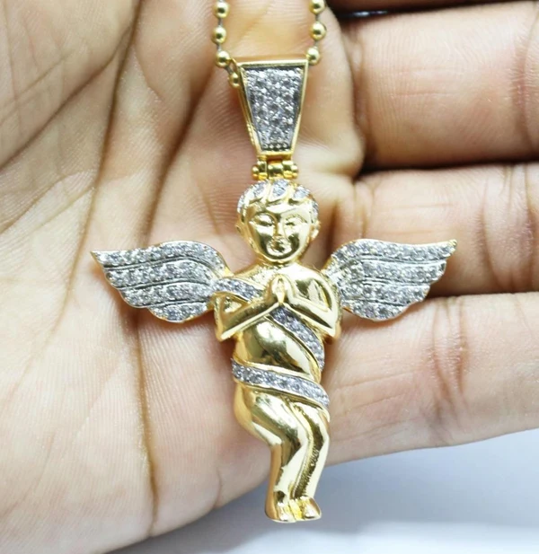 free 24" chain promotion cool boy men hip hop jewelry micro pave high quality cz angel necklace promtion
free 24" chain promotion cool boy men hip hop jewelry micro pave high quality cz angel necklace promtion