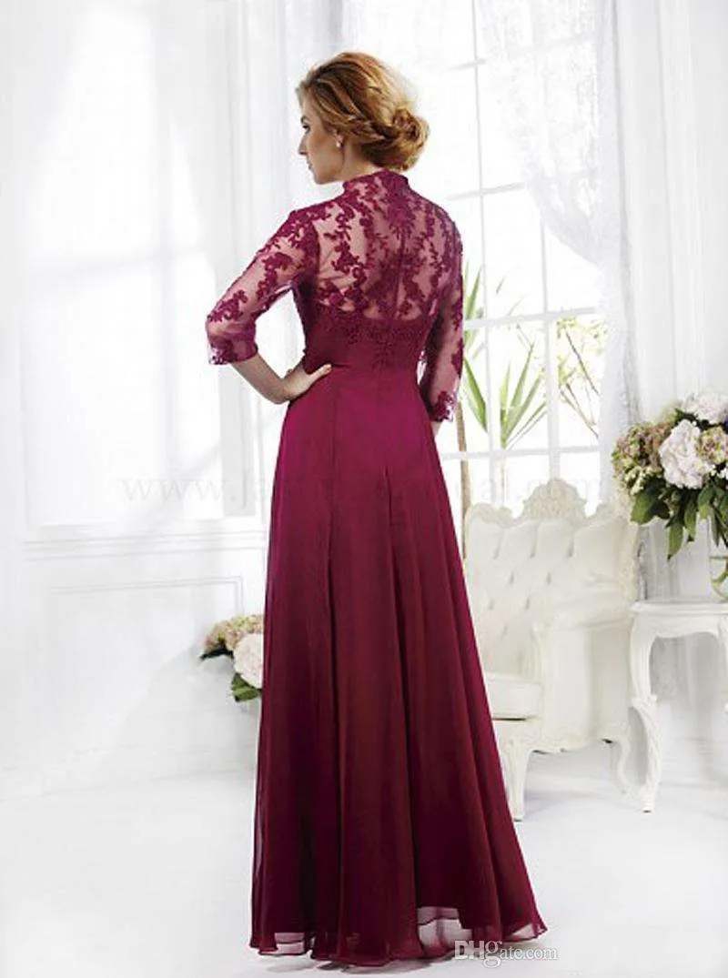 Design 2017 Chiffon A-line Lace Mother of the Bride Dresses Three Quarter Sleeve Mother Dress Floor-Length 2015 Arrival AB137
Design 2017 Chiffon A-line Lace Mother of the Bride Dresses Three Quarter Sleeve Mother Dress Floor-Length 2015 Arrival AB137