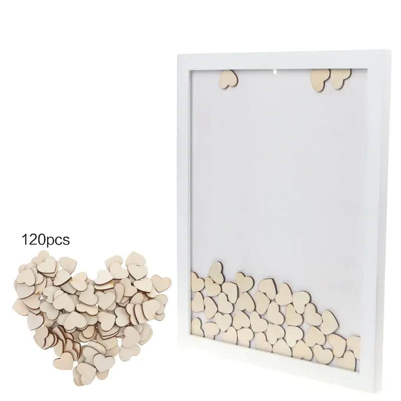 Romantic Wedding Photo Frame Signature Guest BookBridal Bookcase Box With 120pcs Heart Drop Top Wooden Memory Visitor Books
Romantic Wedding Photo Frame Signature Guest BookBridal Bookcase Box With 120pcs Heart Drop Top Wooden Memory Visitor Books