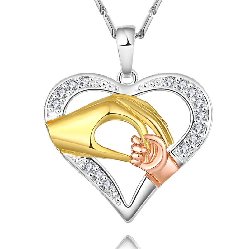 AAAA Fashion Mother's Day Gift Heart-shaped 24k Gold Palm Pendant Necklace Crystal Women Jewelry Party Wedding Jewelry
AAAA Fashion Mother's Day Gift Heart-shaped 24k Gold Palm Pendant Necklace Crystal Women Jewelry Party Wedding Jewelry