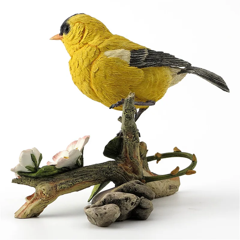 Creative Bird Art Sculpture Yellow Crested Finch Statue Animals Brambling Figurine Resin Art&Craft Home Decoration R1830
Creative Bird Art Sculpture Yellow Crested Finch Statue Animals Brambling Figurine Resin Art&Craft Home Decoration R1830