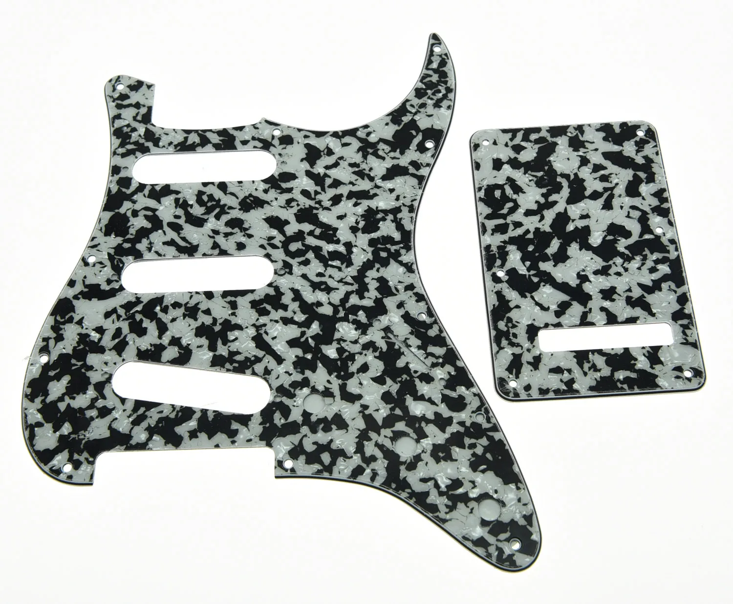 ST SSS Pickguard Trem/Tremolo крышка и винты Снежная леопардовая полоса 3 слоя|tremolo cover|sss pickguard3