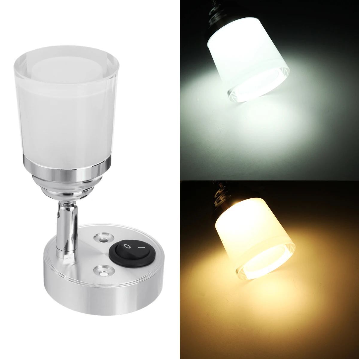 12V LED Frosted Reading Lamp Living Room Foyer Wall Lamp for Bedside RV Motorhome Bedroom Eye Protection Adjustable
12V LED Frosted Reading Lamp Living Room Foyer Wall Lamp for Bedside RV Motorhome Bedroom Eye Protection Adjustable