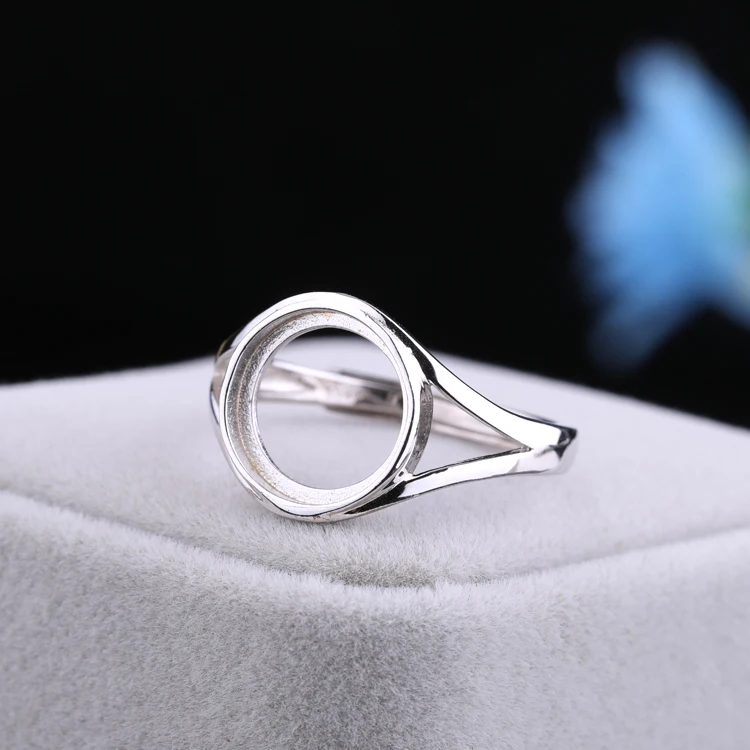 925 Sterling Silver Color Rings Setting With 7MM-12MM Cabochon Base For Women Handmade Jewelry Ring Blank Nice Gift | Украшения и