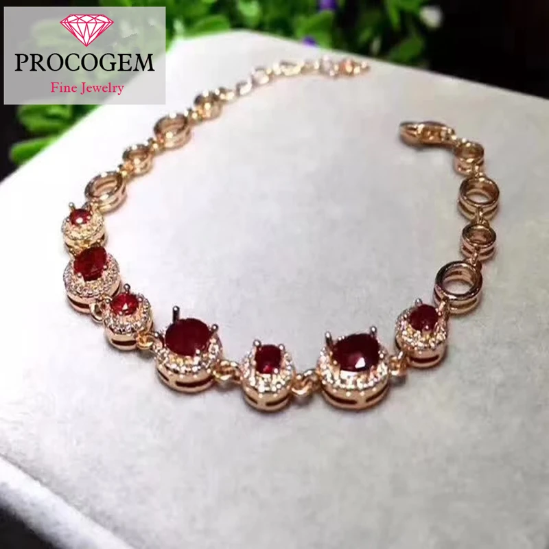 Natural Fancy Ruby Bracelets for Women 4x5mm Genuine red Gemstones Tennis Bracelets for party Anniversary S925 silver #315
Natural Fancy Ruby Bracelets for Women 4x5mm Genuine red Gemstones Tennis Bracelets for party Anniversary S925 silver #315