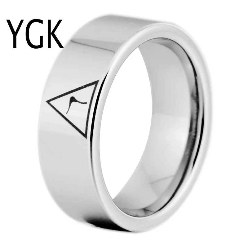 YGK Brand JEWELRY 8MM Width 14th Degree MASONIC Silver Color Pipe Cut Tungsten Carbide Ring for Man and Woman's Wedding
YGK Brand JEWELRY 8MM Width 14th Degree MASONIC Silver Color Pipe Cut Tungsten Carbide Ring for Man and Woman's Wedding
