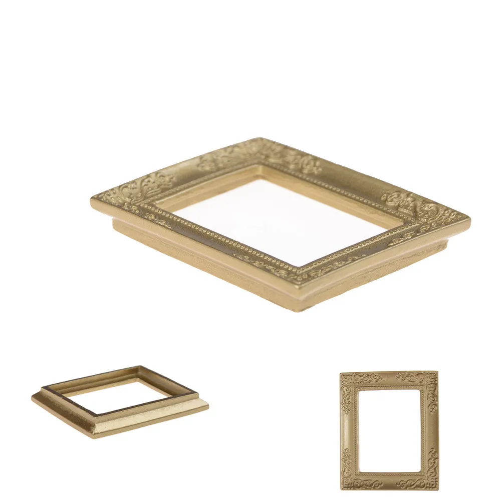 JETTING 1:12 Dollhouse Miniature Mirror with Gold Frame 6.8*5.7 cm Gold photo Frames
JETTING 1:12 Dollhouse Miniature Mirror with Gold Frame 6.8*5.7 cm Gold photo Frames