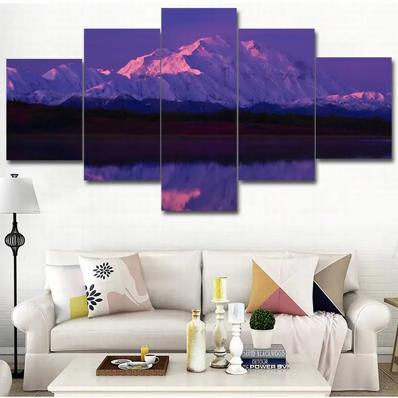 5 Piece Wall Art pictures Canvas poster prints Oil Painting Alaska Majestic Snow Mountain Scenery for Bedroom livingroom framed
5 Piece Wall Art pictures Canvas poster prints Oil Painting Alaska Majestic Snow Mountain Scenery for Bedroom livingroom framed