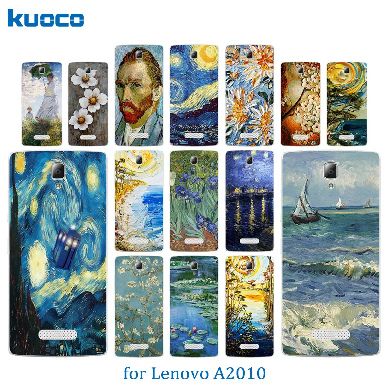 Чехол для Lenovo A2010 A 2010 Ван Гог чехлы телефонов мягкие ТПУ Силиконовые чехол 4 5
