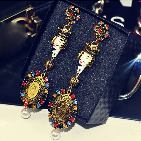 D@ G Baroque style Summer personality head drop earrings vintage dangle earrings for women new fashion jewelry
D@ G Baroque style Summer personality head drop earrings vintage dangle earrings for women new fashion jewelry