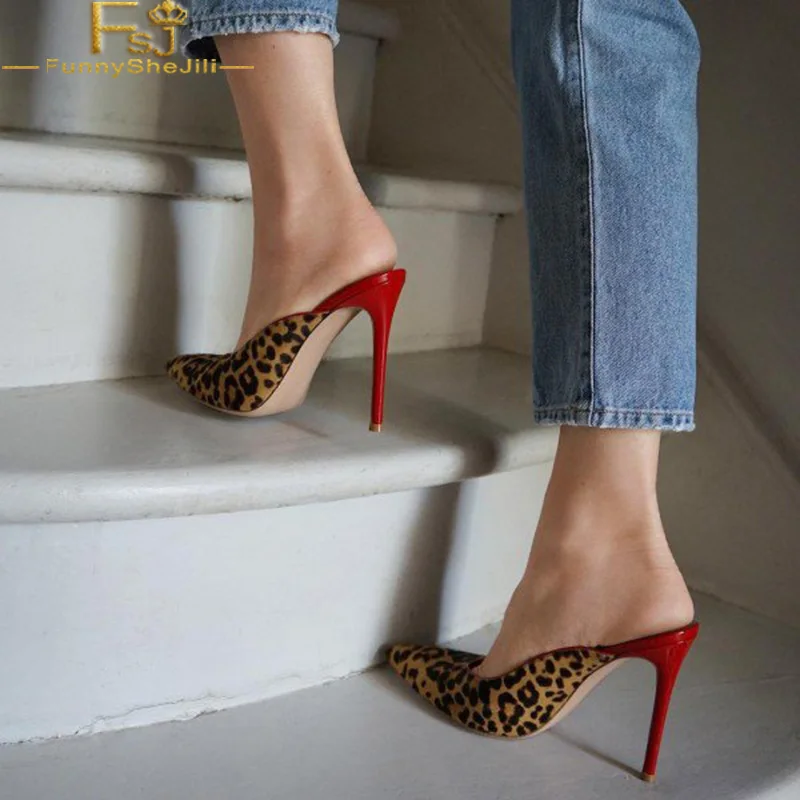 Leopard Print Stiletto Heel Slippers Pointy Toe Pencil High Heels Mules Summer Date Sandals Elegant Woman Shoes 2021 US 16 FSJ
Leopard Print Stiletto Heel Slippers Pointy Toe Pencil High Heels Mules Summer Date Sandals Elegant Woman Shoes 2021 US 16 FSJ