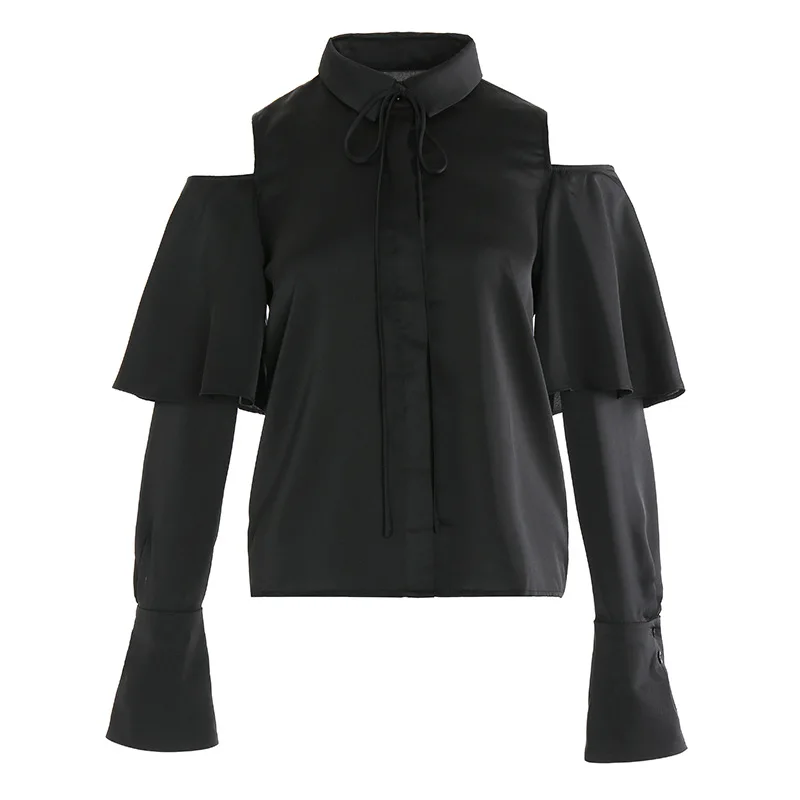 Sexy Off Shoulder Blouse 2019 Spring Fashion Shirt Women Turn-down Collar Long Sleeve Black White Casual Party Shirt Blusas
Sexy Off Shoulder Blouse 2019 Spring Fashion Shirt Women Turn-down Collar Long Sleeve Black White Casual Party Shirt Blusas