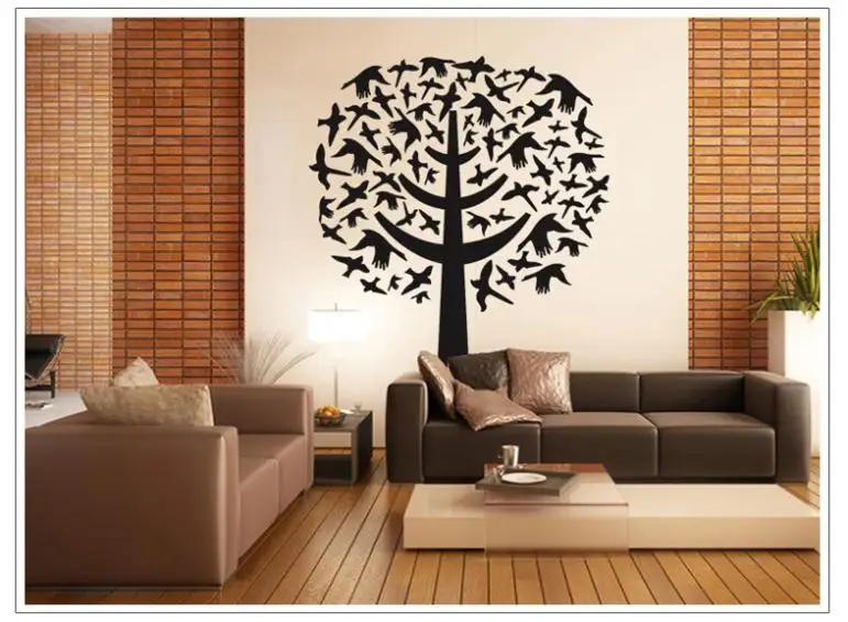 ZY7081Free Shipping 1Pcs Black Tree Bird Shape Leaf aestheticism Child Living Room Decoration PVC Wall Sticker
ZY7081Free Shipping 1Pcs Black Tree Bird Shape Leaf aestheticism Child Living Room Decoration PVC Wall Sticker