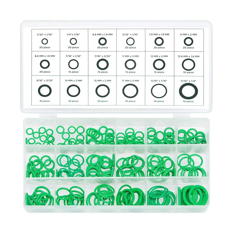270 Pcs/Set Rubber O Ring Washer Seals Watertightness Assortment O Rings Gasket Washer 18 Different Size Gaskets With O'Rings
270 Pcs/Set Rubber O Ring Washer Seals Watertightness Assortment O Rings Gasket Washer 18 Different Size Gaskets With O'Rings