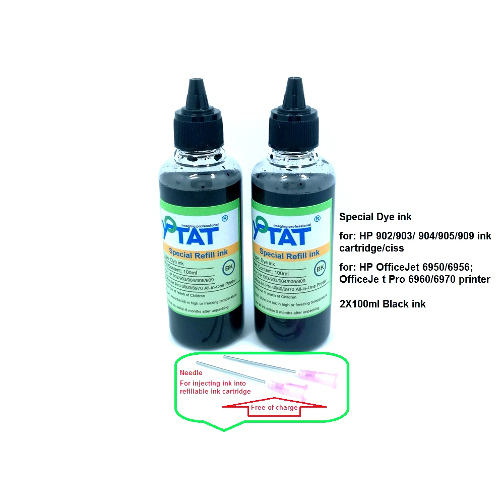 YOTAT 200ml High Quality Dye ink refill kit for HP902 HP903 HP904 HP905 HP906 HP907 HP908 HP909 ink cartridge or CISS
YOTAT 200ml High Quality Dye ink refill kit for HP902 HP903 HP904 HP905 HP906 HP907 HP908 HP909 ink cartridge or CISS