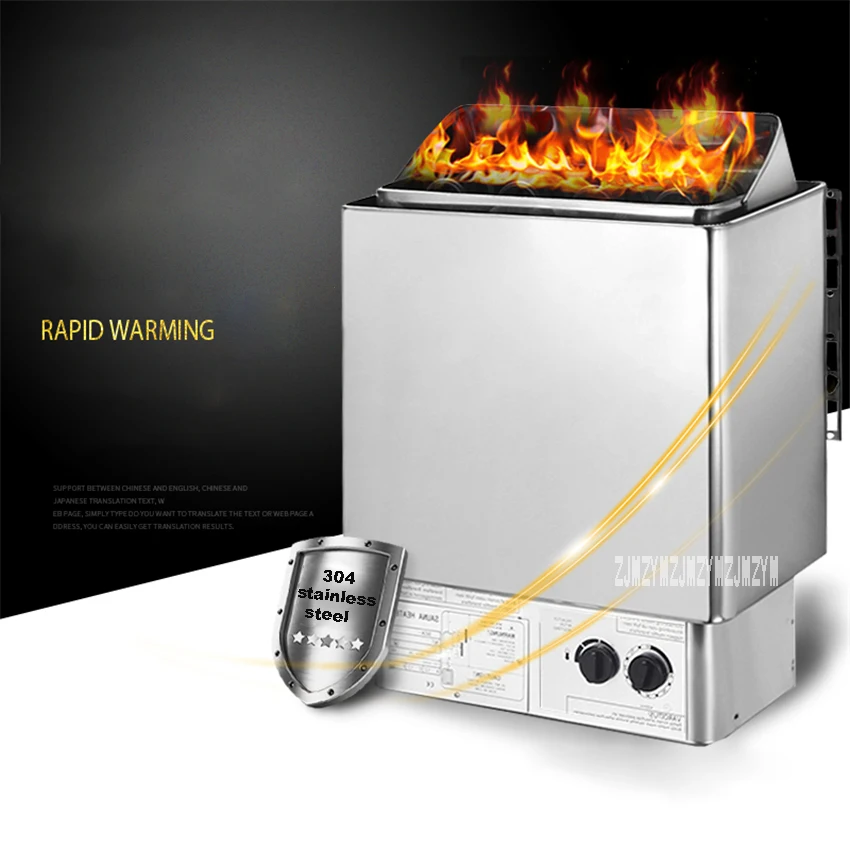 SCA Stainless Steel Sauna Heater Electric Sauna Stove 3KW/4.5KW/6KW/8KW/9KW Household Commercial Sauna Room Equipment 220V/380V
SCA Stainless Steel Sauna Heater Electric Sauna Stove 3KW/4.5KW/6KW/8KW/9KW Household Commercial Sauna Room Equipment 220V/380V