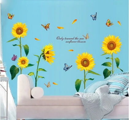 Hot Sale 2015 3d Wall Sticker Cartoon sunflower Flower Mural Home Decor Removable Decals Free Shipping
Hot Sale 2015 3d Wall Sticker Cartoon sunflower Flower Mural Home Decor Removable Decals Free Shipping