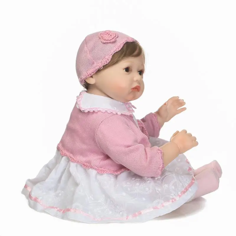 55 см bebe мягкая силиконовая кукла для новорожденных игрушки девочек реалистичные