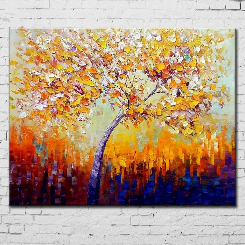Acrylic Paintings Trees Palette Knife Home Decor Wall Art Picture 100%Handpainted Abstract Colorful Oil Painting on Canvas
Acrylic Paintings Trees Palette Knife Home Decor Wall Art Picture 100%Handpainted Abstract Colorful Oil Painting on Canvas