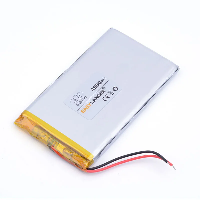 Tablet battery 3.7v 4500mah 3.7V 626190 lithium polymer batteries 7 inch Tablet PC battery li ion battery tablet PC Tab
Tablet battery 3.7v 4500mah 3.7V 626190 lithium polymer batteries 7 inch Tablet PC battery li ion battery tablet PC Tab