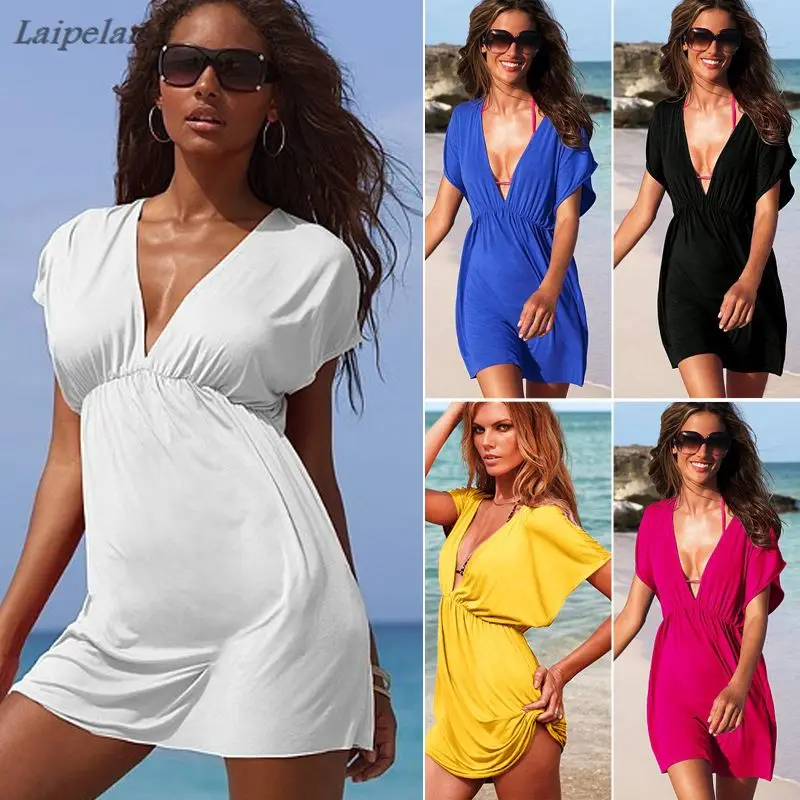 Summer Swimsuit Women Beach Dress Tunic Sexy Sling Beachwear Beach Sarong Pareo Low-cut V Neck Dress Swimwear Leopard White Red
Summer Swimsuit Women Beach Dress Tunic Sexy Sling Beachwear Beach Sarong Pareo Low-cut V Neck Dress Swimwear Leopard White Red