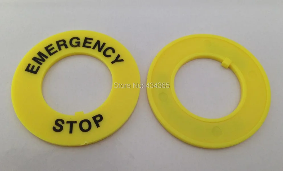 20pcs Free shipping 22mm Yellow Emergency Stop Ring Push Button Switch Accessory Warning Ring Plate outer diameter 40mm
20pcs Free shipping 22mm Yellow Emergency Stop Ring Push Button Switch Accessory Warning Ring Plate outer diameter 40mm
