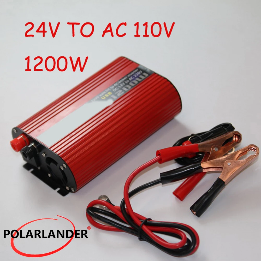 DC 12V to AC 110V/ Dual USB Power Inverter Charger 1200W DC 12V to AC 220V/ DC 24V to AC 220V/ Converter DC 24V to AC 110V/
DC 12V to AC 110V/ Dual USB Power Inverter Charger 1200W DC 12V to AC 220V/ DC 24V to AC 220V/ Converter DC 24V to AC 110V/