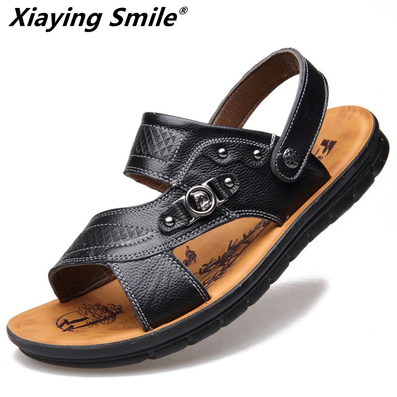 New style Sandals Men Leather Quality Beath shoes Genuine 2019 Soft Fisherman Strap Casual Shoes Men Outdoor Summer Mens Shoes
New style Sandals Men Leather Quality Beath shoes Genuine 2019 Soft Fisherman Strap Casual Shoes Men Outdoor Summer Mens Shoes