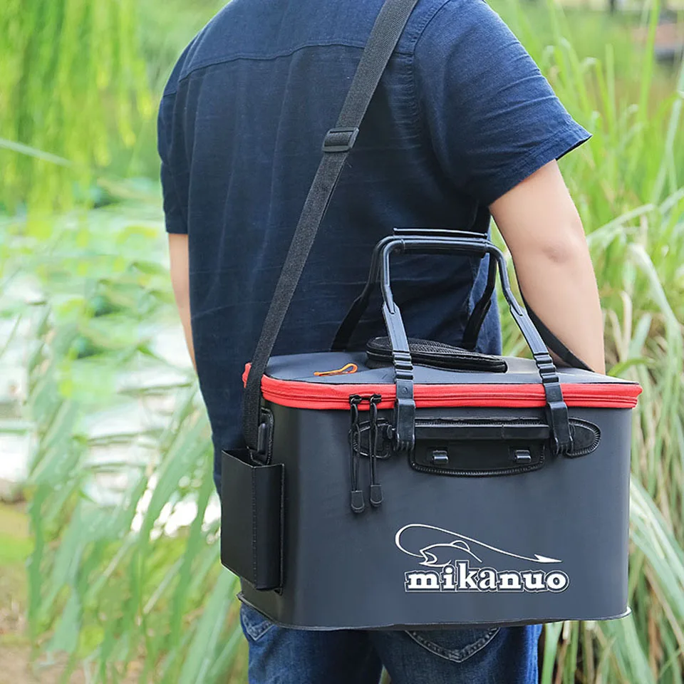 Thicken Fishing Bag Folding EVA Zipper Fishing Bucket Portable Live Fish Box Storage Outdoor Waterproof Camping Hiking Bag Pesca
Thicken Fishing Bag Folding EVA Zipper Fishing Bucket Portable Live Fish Box Storage Outdoor Waterproof Camping Hiking Bag Pesca