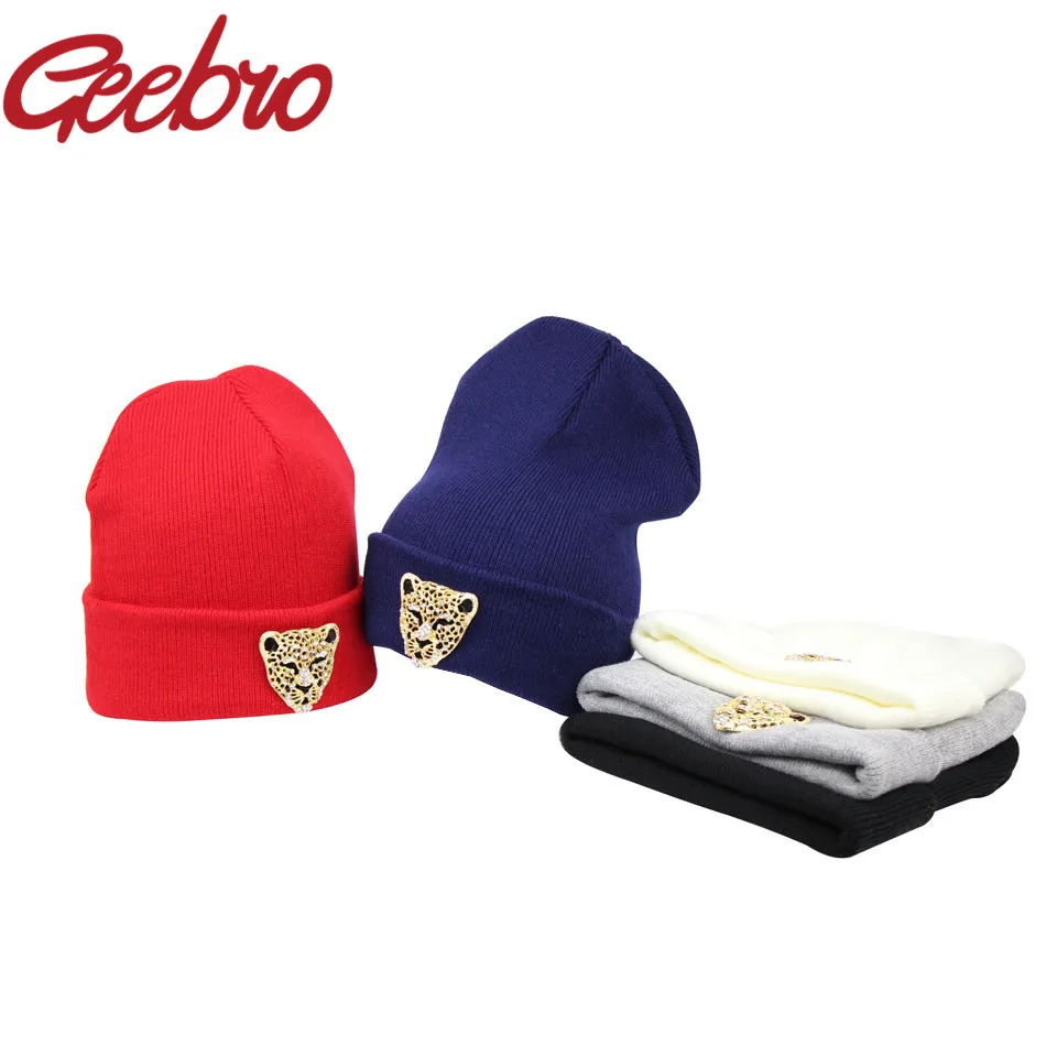Geebro New Design Leopard Crystal Diamond CZ Beanies Female Warm Knitted Hat Hip Hop Cute Winter Caps Women Bonnet Gorros JS222
Geebro New Design Leopard Crystal Diamond CZ Beanies Female Warm Knitted Hat Hip Hop Cute Winter Caps Women Bonnet Gorros JS222