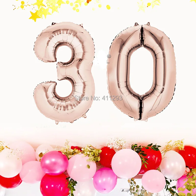32inch Number foil balloons rose gold birthday party decoration digit 0 1 2 3 4 5 6 7 8 9 air ballons event party supplies
32inch Number foil balloons rose gold birthday party decoration digit 0 1 2 3 4 5 6 7 8 9 air ballons event party supplies