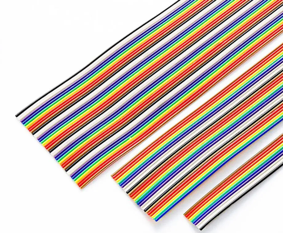 1 Meter 6/8/10/14/16/20/24/26/30/34/40Pin Way Color DuPont Cables Flat Cable 1.27mm Pitch for 2.54mm FC IDC Connectors Resistor
1 Meter 6/8/10/14/16/20/24/26/30/34/40Pin Way Color DuPont Cables Flat Cable 1.27mm Pitch for 2.54mm FC IDC Connectors Resistor