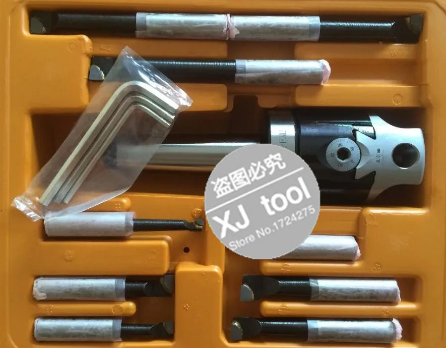 MT3 taper, F1-12 50mm boring head with MT3 shank and 9pcs 12mm boring bars, boring head set, Zhengzhou brand, best quality
MT3 taper, F1-12 50mm boring head with MT3 shank and 9pcs 12mm boring bars, boring head set, Zhengzhou brand, best quality