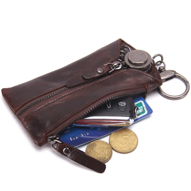 Johnature 2021 New Genuine Leather Vintage Solid Pillow Zipper Fashion Casual Unisex Key Holder Key Pouch Car Case Key Wallets
Johnature 2021 New Genuine Leather Vintage Solid Pillow Zipper Fashion Casual Unisex Key Holder Key Pouch Car Case Key Wallets