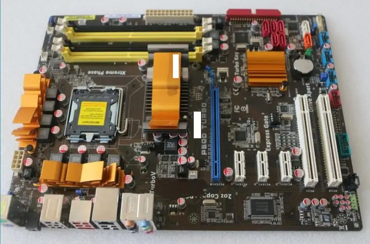100% оригинальная материнская плата ПК P5QD TURBO DDR2 LGA775 2 * PCI P45 поддержка Q8400 |