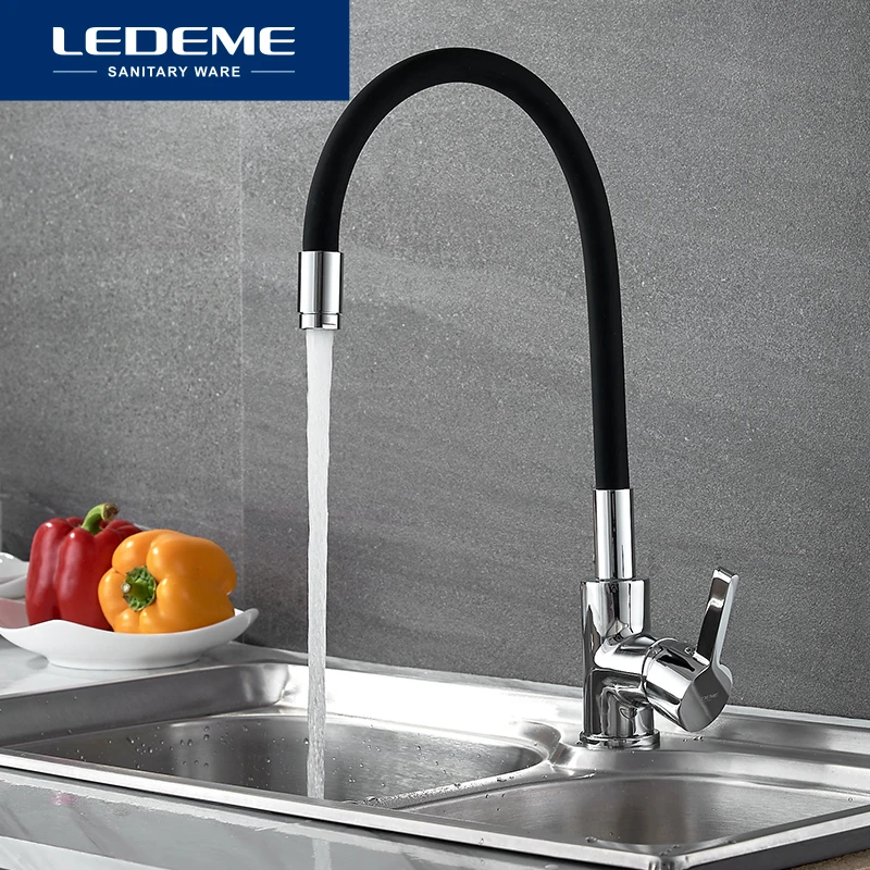 LEDEME Chrome Finish Kitchen Sink Faucet Single Handle Polished Taps Brass Mounted Mixer Water Taps Basin Faucets L4898-2
LEDEME Chrome Finish Kitchen Sink Faucet Single Handle Polished Taps Brass Mounted Mixer Water Taps Basin Faucets L4898-2