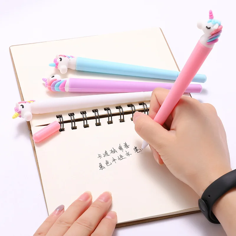 36 pcs/lot Macaron Color Unicorn Pens 0.5mm Black Gel Pen for Writing Stationery Office Accessories School Supplies
36 pcs/lot Macaron Color Unicorn Pens 0.5mm Black Gel Pen for Writing Stationery Office Accessories School Supplies