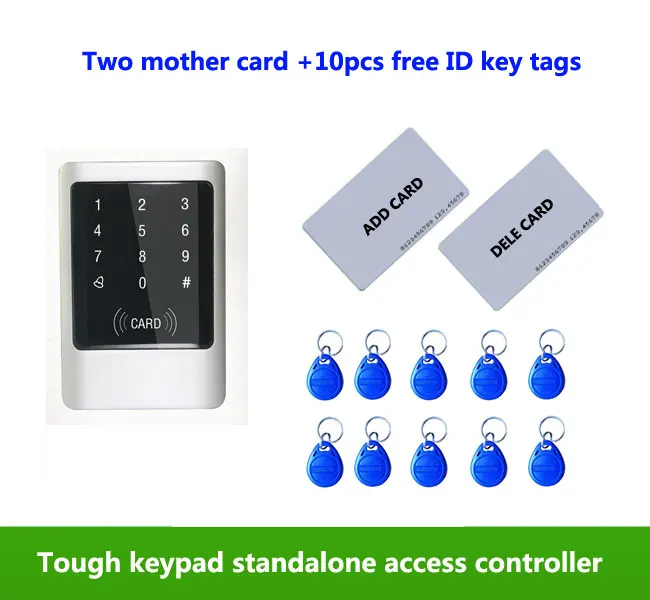 Touch screen&Metal case125KHZ RFID +password IP65 waterproof access control system/ 2pcs mother card, 10pcs ID key tags,min:5pcs
Touch screen&Metal case125KHZ RFID +password IP65 waterproof access control system/ 2pcs mother card, 10pcs ID key tags,min:5pcs