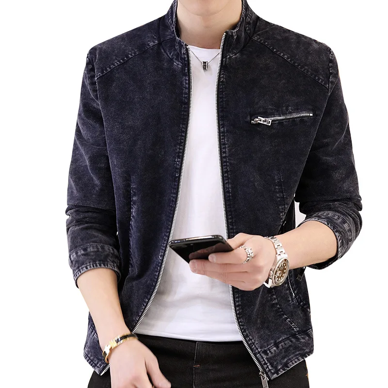 2019 Men's Jacket Retro Denim Jacket Spring Tops Youth Casual Jacket Men's Korean Trends Solid Color Jacket Size M-XXXL
2019 Men's Jacket Retro Denim Jacket Spring Tops Youth Casual Jacket Men's Korean Trends Solid Color Jacket Size M-XXXL