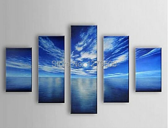Handmade 5 Piece Landscape Oil Paintings On Canvas Wall Art Beautiful Scenery Blue Sky Pictures For Living Room Home Decor
Handmade 5 Piece Landscape Oil Paintings On Canvas Wall Art Beautiful Scenery Blue Sky Pictures For Living Room Home Decor