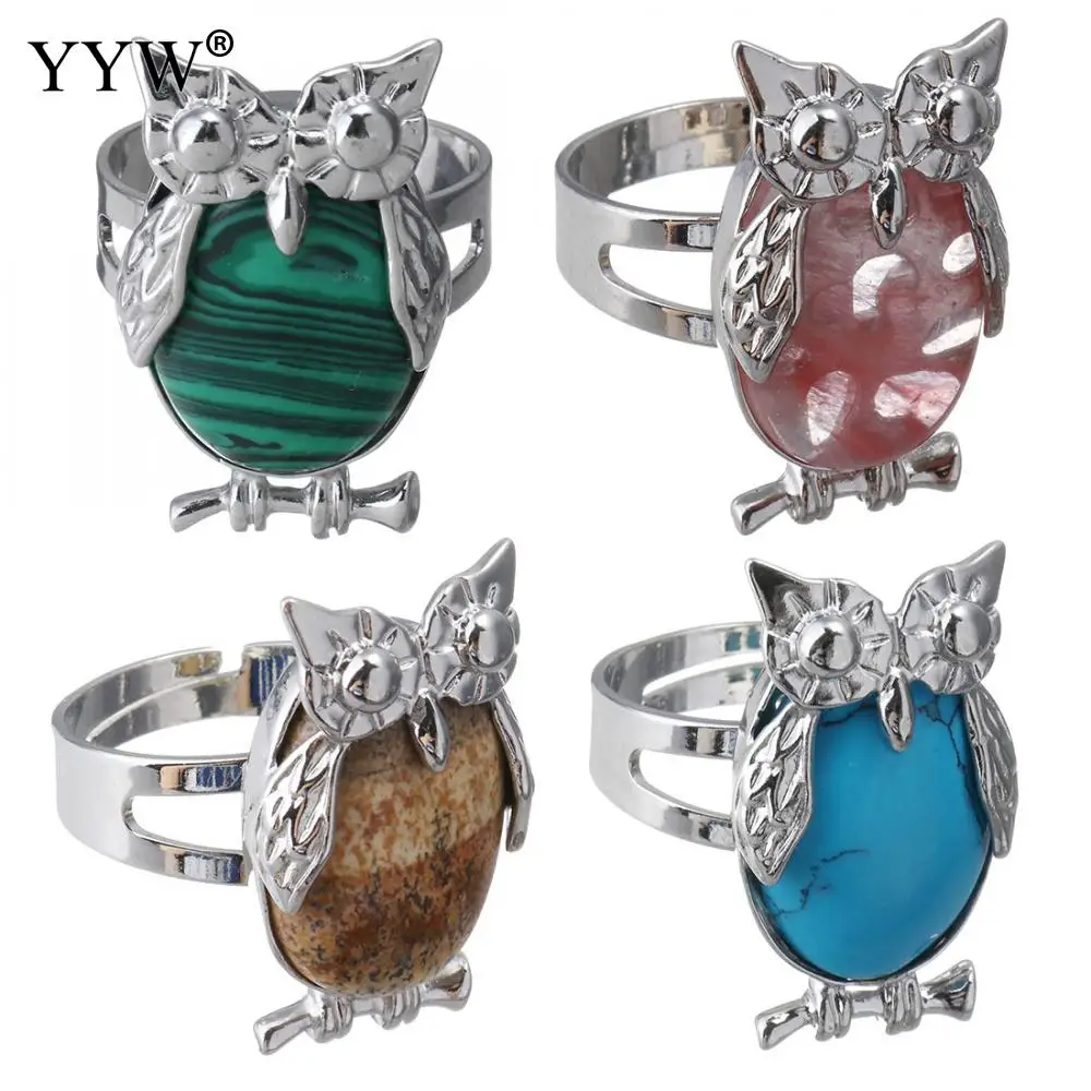 12 Color Natural Stone Ring Jewelry Tiger Eye Blue turquoises Sea Opal Owl Silver Color Finger Ring for Women Party Anniversary
12 Color Natural Stone Ring Jewelry Tiger Eye Blue turquoises Sea Opal Owl Silver Color Finger Ring for Women Party Anniversary