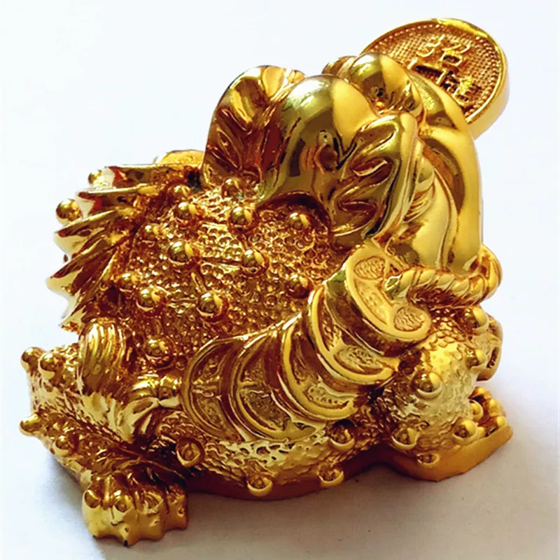 Resin electroplating golden tripod toad lucky statue frog which lucky feng shui decorations and wealth fashion crafts gifts
Resin electroplating golden tripod toad lucky statue frog which lucky feng shui decorations and wealth fashion crafts gifts