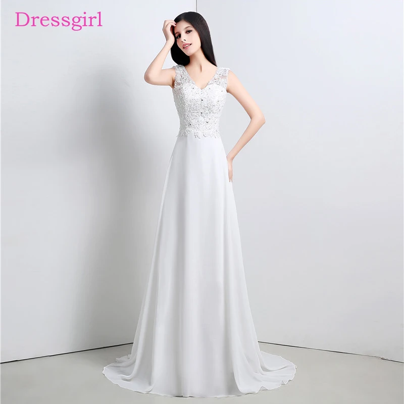 Backless Vestido De Noiva Beach Wedding Dresses A-line V-neck Cap Sleeves Chiffon Lace Beaded Wedding Gown Bridal Dresses
Backless Vestido De Noiva Beach Wedding Dresses A-line V-neck Cap Sleeves Chiffon Lace Beaded Wedding Gown Bridal Dresses