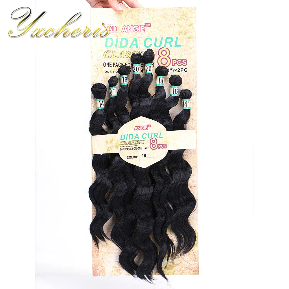 YXCHERISHAIR 8 шт./упак. синтетические глубокие волнистые пучки волос 14 "16" 18 "20" омбре Черные Светлые двойные уточные волосы для наращивания
YXCHERISHAIR 8 шт./упак. синтетические глубокие волнистые пучки волос 14 "16" 18 "20" омбре Черные Светлые двойные уточные волосы для наращивания