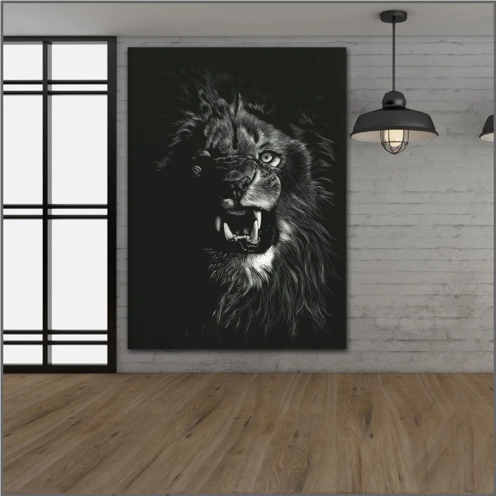 large size Printing Big cats Lions Canine tooth fangs Art Picture Home Decor Living Room Modern Canvas Print Paintings no frames
large size Printing Big cats Lions Canine tooth fangs Art Picture Home Decor Living Room Modern Canvas Print Paintings no frames