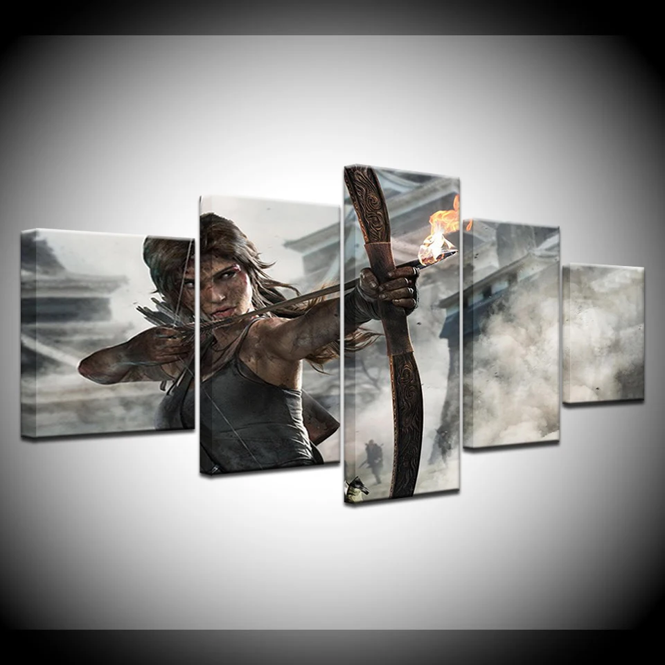 The Tomb Raider9 game 5 piece Wallpapers modern Modular Poster art Canvas painting for Living Room Home Decor
The Tomb Raider9 game 5 piece Wallpapers modern Modular Poster art Canvas painting for Living Room Home Decor